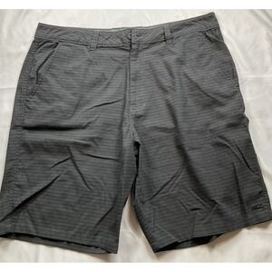 Oneill Size 38 Gray With Black Stripes Men's Chino Flat Front Surf Skate